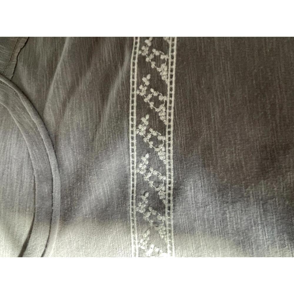 Long Sleeve Brown Women's Top with Patterned Stripes Contemporary Size SM - Picture 7 of 8